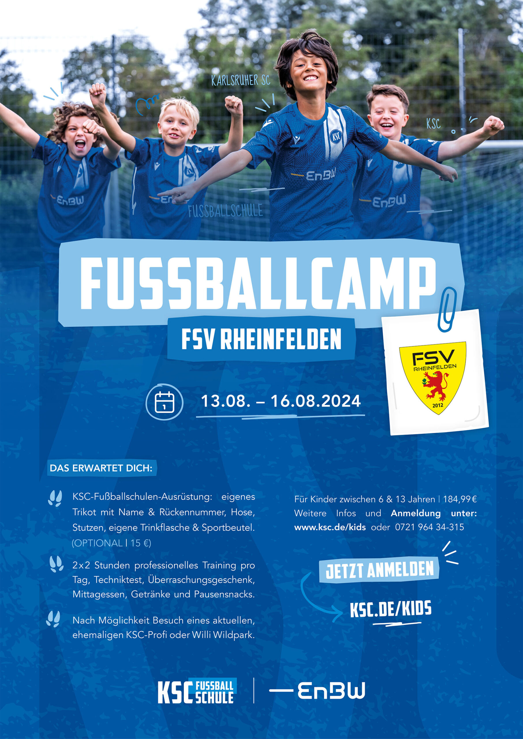 Plakat Fussballschule Fsv Rheinfelden
