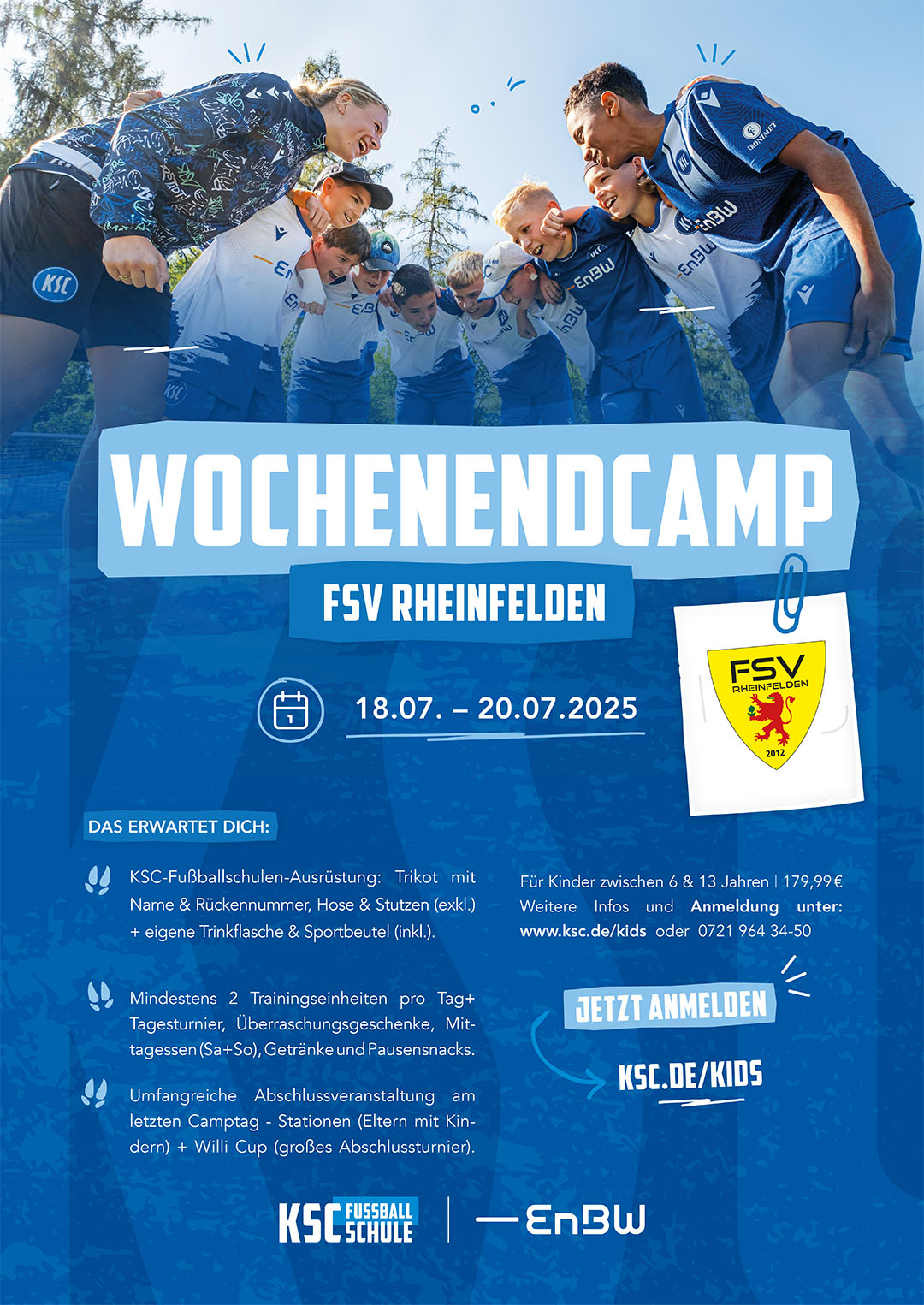 Plakat Fussballschule 2025 Fsv Rheinfelden